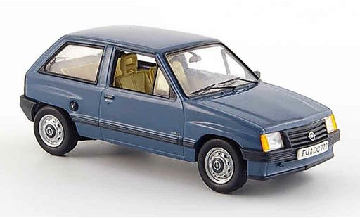 Opel Corsa A Base 1/43 Schuco a bleu miniature