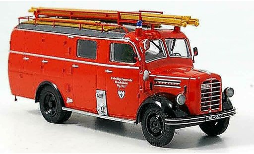 Borgward B 2500 pompiers 1/43 Schuco F 8 pompier Heuchelheim miniature