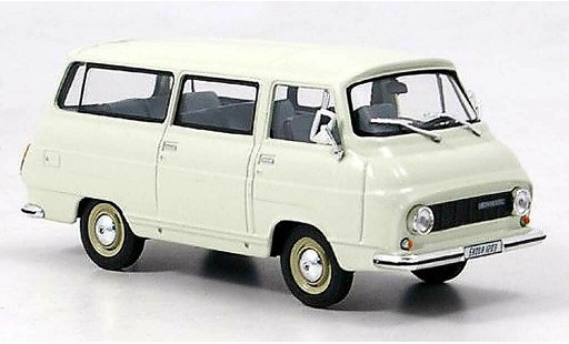 Skoda 1203 Mikrobus 1/43 Abrex blanche miniature