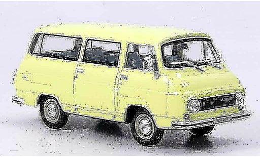 Skoda 1203 Kastenwagen 1/43 Abrex lieferwagen jaune miniature