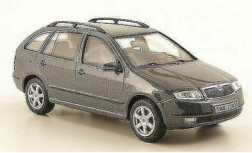 Skoda Fabia Base 1/43 Abrex griseverte miniature