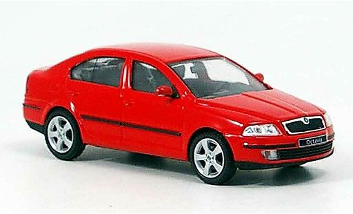 Skoda Octavia Base 1/43 Abrex rouge miniature