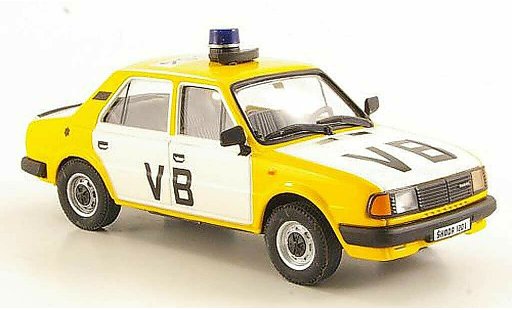 Skoda 120 Base 1/43 Abrex L VB blanche/jaune 1986 miniature