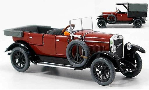 Laurin Klement Combi Base 1/43 Abrex Laurin-Klement body limousine lieferwagen rouge 1927 miniature