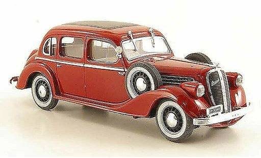 Skoda Superb 1938 1/43 Abrex 913 rouge miniature