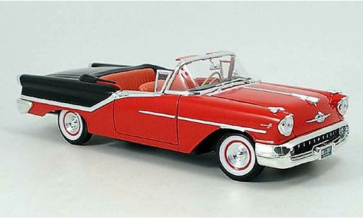 Oldsmobile Super 88 Base 1/18 Yat Ming rouge noire 1957 miniature