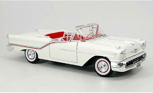 Oldsmobile Super 88 Convertible 1/18 Yat Ming cabriolet blanche 1957 miniature