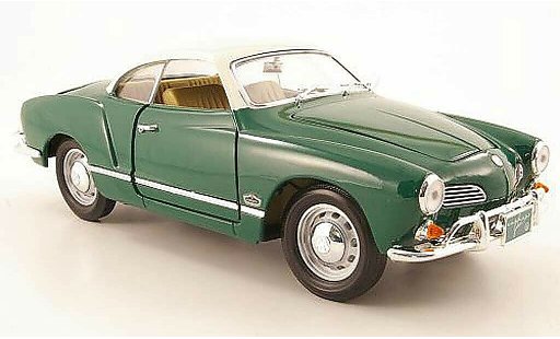 Volkswagen Karmann Ghia Base 1/18 Yat Ming ghia vert et blanc 1966 miniature