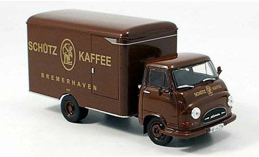 Hanomag Kurier Kofferwagen 1/43 Norev mallewagen Corman 1960 miniature