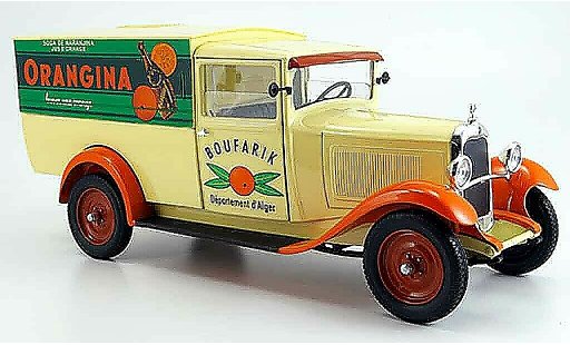 Citroen C4 1930 1/18 Solido lieferwagen orangina miniature