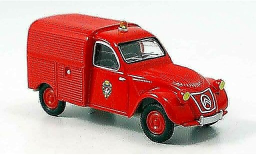 Citroen 2CV pompiers 1/43 Solido fourgonente pompier miniature