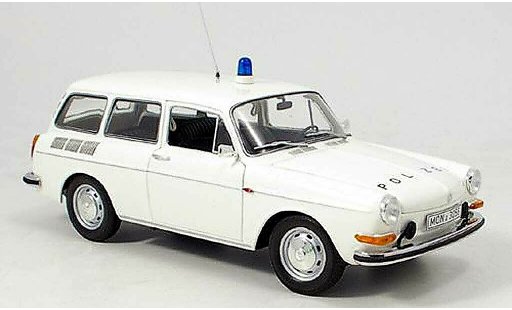 Volkswagen 1600 Variant 1/18 Minichamps l police 1972 miniature