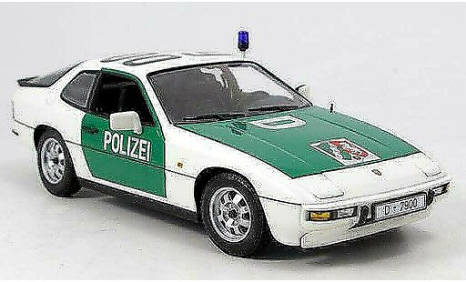 Porsche 924 Base 1/18 Minichamps police autoroute dusseldorf miniature