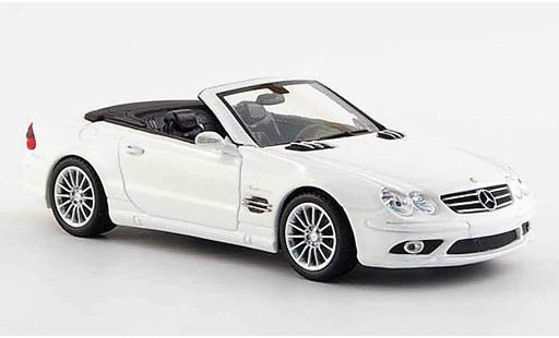 Mercedes Classe SL AMG 1/43 Minichamps SL 55 blanche ouvert 2007 miniature