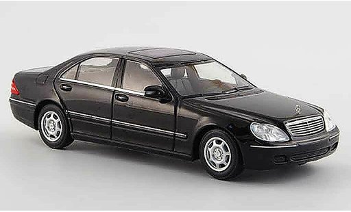 Mercedes Classe S Base 1/43 Minichamps (W 220) noire 1998 miniature