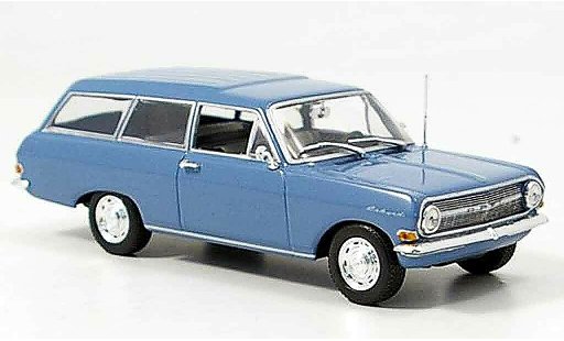Opel Rekord A 1/43 Minichamps caravan bleu 1962 miniature