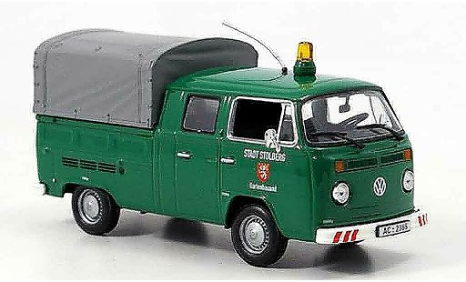 Volkswagen Combi Base 1/43 Minichamps t2 doka plateau stadt stolberg verte miniature