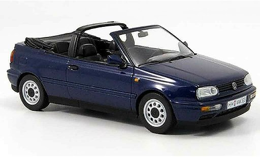 Volkswagen Golf Cabriolet 1/43 Minichamps bleu 1993 miniature