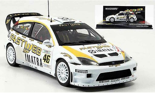 Ford Focus RS WRC 1/43 Minichamps V.Rossi vainqueur Monza Show 2006 miniature