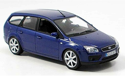 Ford Focus Turnier 1/43 Minichamps bleu 2006 miniature