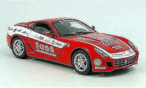Ferrari 599 GTB 1/18 Hot Wheels Elite Pan Am rouge Touring miniature