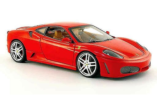 Ferrari F430 Coupe 1/18 Hot Wheels rouge avec interieur beige miniature