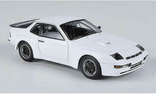 Porsche 924 1980 1/43 Minichamps Carrera GTS blanche Prasentationsfahrzeug miniature