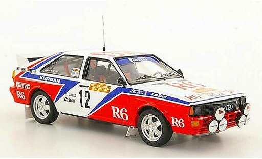 Audi Quattro rallye 1/43 Trofeu No.6 M.Cinotto / E.Radaelli Rally San Remo 1982 miniature
