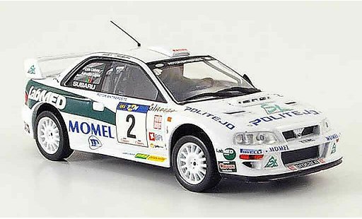 Subaru Impreza WRC 1/43 IXO no.2 lopes rallye portugal 2002 miniature
