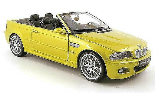 Bmw M3 Cabriolet 1/18 Kyosho E46 jaune miniature