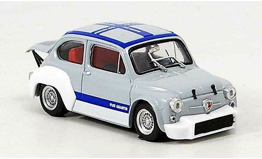 Fiat Abarth 1000 Berlina Corsa 1/43 Brumm Gruppe 2 grise bleu 1970 miniature
