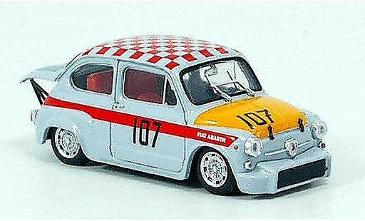 Fiat 500 Abarth 1/43 Brumm 1000 No.107 km Nurburgring 1967 miniature