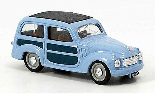 Fiat 500 C 1/43 Brumm Belvedere bleu 1951 miniature
