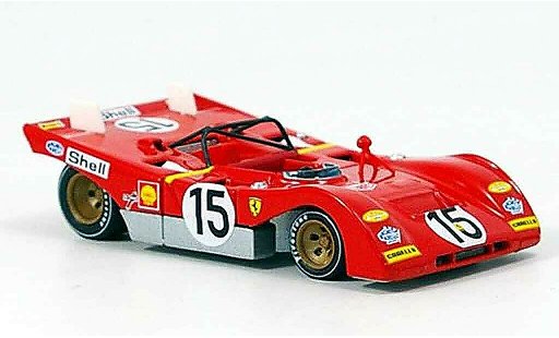 Ferrari 312 PB 1/43 Brumm no.15 ickx 1000km monza 1971 miniature