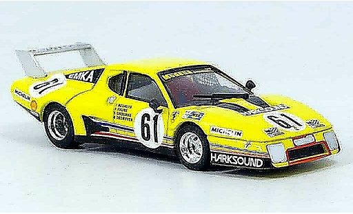 Ferrari 512 BB 1/43 Brumm no.61 beurlys le mans 1979 miniature