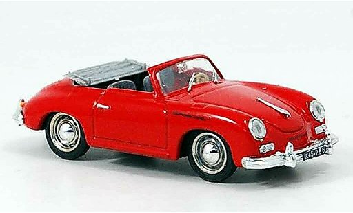 Porsche 356 1952 1/43 Brumm A Cabrio rouge miniature