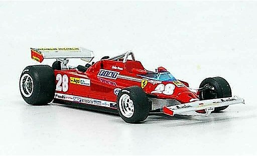 Ferrari 126 CK 1/43 Brumm turbo no.28 d.pironi gp italien miniature