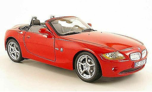 Bmw Z4 roadster 1/18 Burago E85 rouge miniature