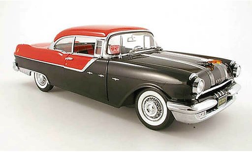 Pontiac Star Chief Hardtop 1/18 Sun Star hard top noire rouge 1955 miniature