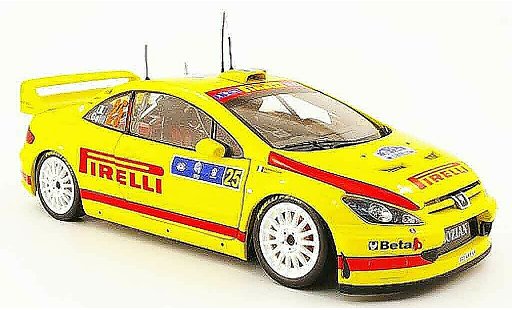 Peugeot 307 WRC 1/18 Sun Star no.25 pirelli tour de corse 2006 miniature