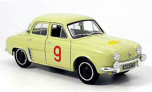 Renault Dauphine Base 1/18 Norev no.9 tour de course 1956 miniature