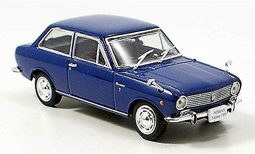 Nissan Sunny 1000 1/43 Norev bleu 1966 miniature