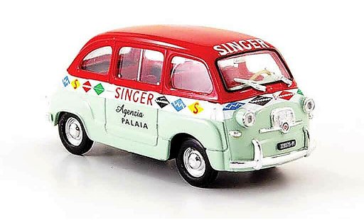 Fiat 600 Multipla 1/43 Brumm Agenzia Singer 1956 miniature