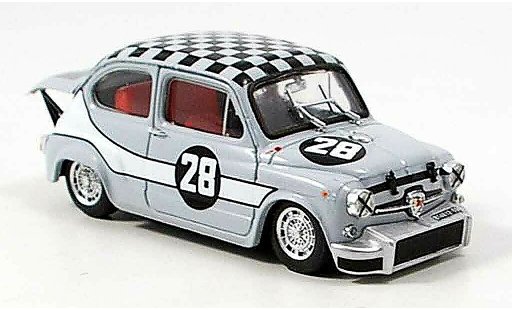 Fiat Abarth 1000 Berlina Corsa 1/43 Brumm No.28 Zandvoort 1969 miniature