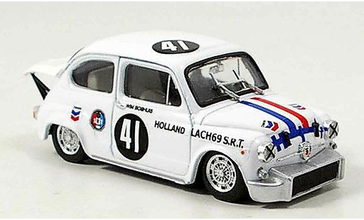 Fiat Abarth 1000 Berlina Corsa 1/43 Brumm No.41 Boshuis Zandvoort 1969 miniature