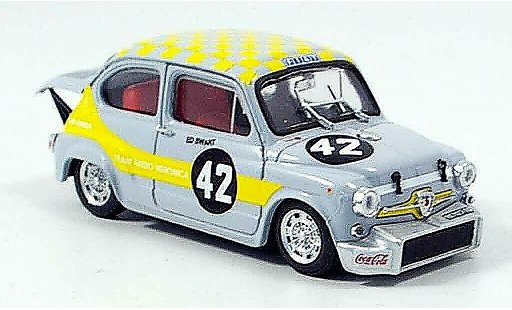 Fiat Abarth 1000 Berlina Corsa 1/43 Brumm No.42 Swart dritter Zandvoort 1969 miniature