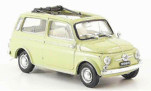 Fiat 500 D 1/43 Brumm verte 1960 miniature