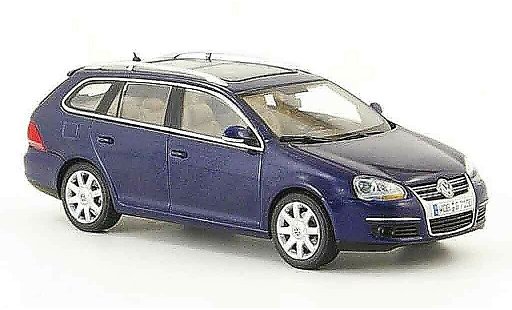 Volkswagen Golf Variant 1/43 Autoart met bleu 2007 miniature