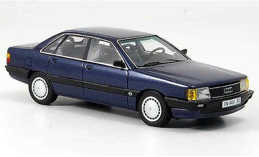 Audi 100 berline 1/43 Neo (Typ44) bleu 1982 miniature
