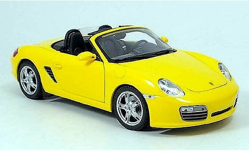 Porsche 718 S 1/18 Welly jaune 2009 miniature
